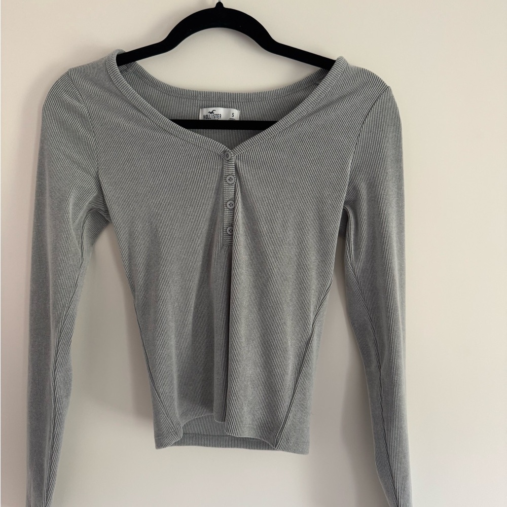 Hollister Light Green Long Sleeve